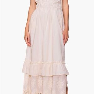MELLODAY Cream Maxi Dress